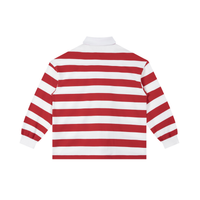 Women’s Stripe Polo Long Sleeve Shirt