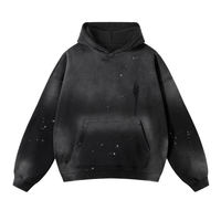 Vintage Wash Distressed Hoodie