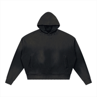 Distressed Boxy Hoodie