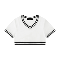 V-Neck Crop T-Shirt