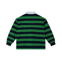 Women’s Stripe Polo Long Sleeve Shirt