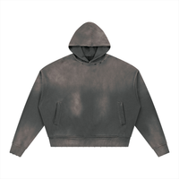 Distressed Boxy Hoodie