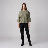 Women’s Mineral Wash Raw Hem Boxy T-Shirt