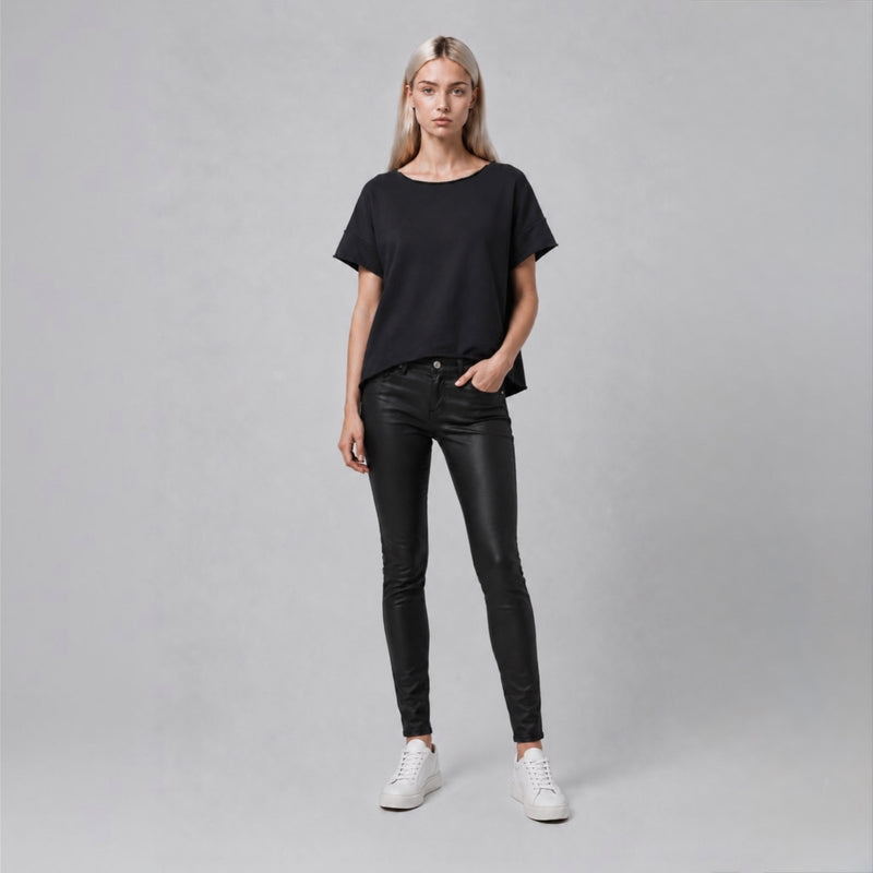Women’s Boxy Raw Edge T-Shirt