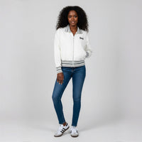 Women’s Striped Collar Zip Jacket