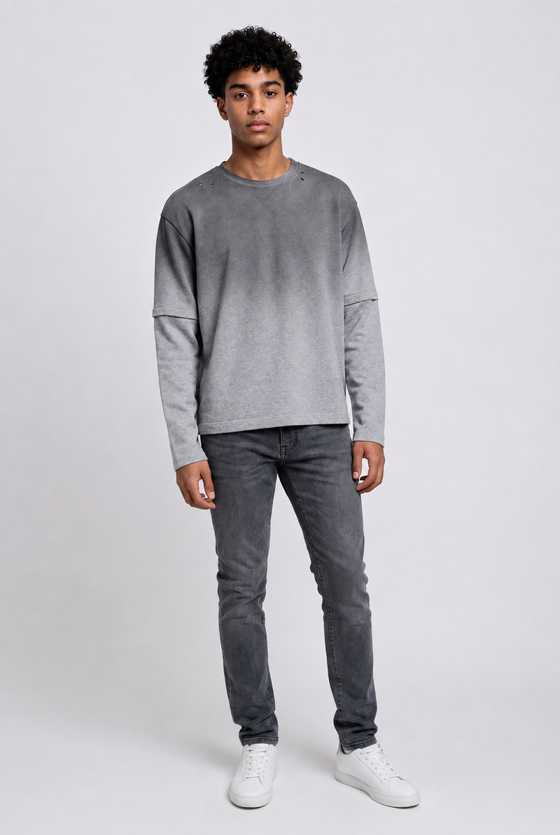 Vintage Wash Layered T-Shirt