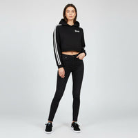 Stripe Cropped Hoodie