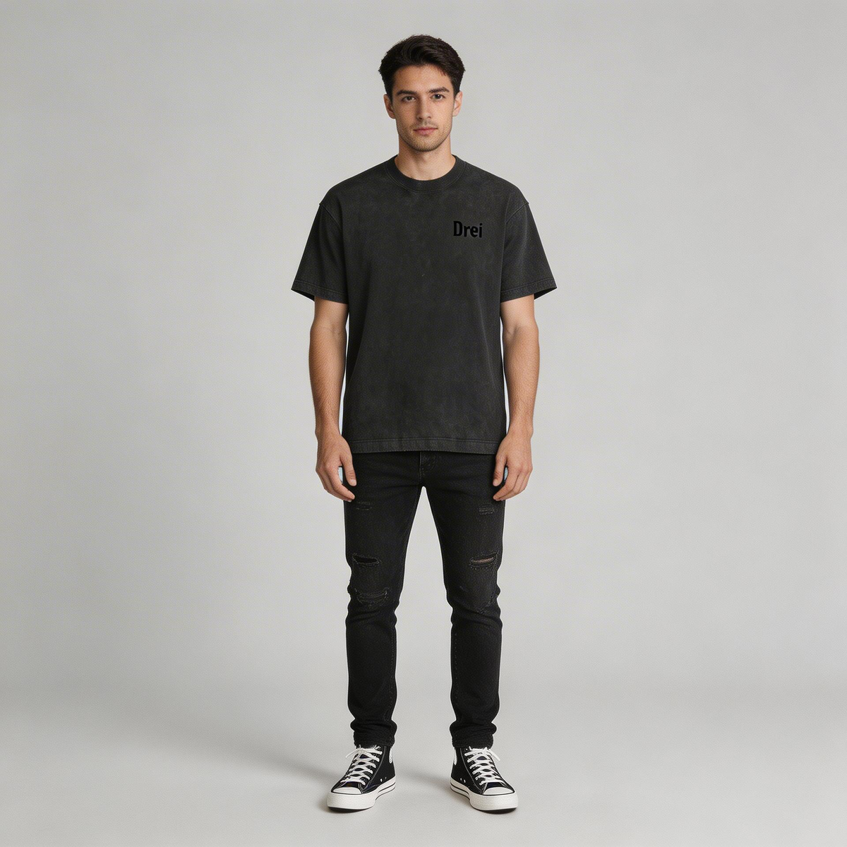 Vintage Washed Frayed T-Shirt