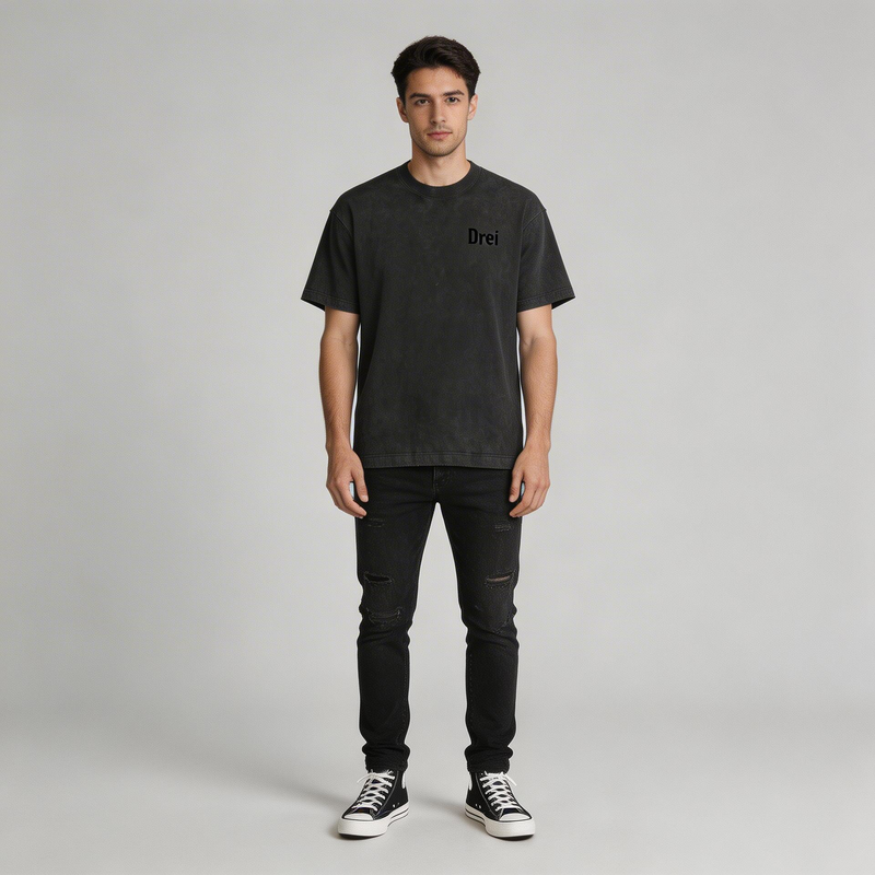 Vintage Washed Frayed T-Shirt