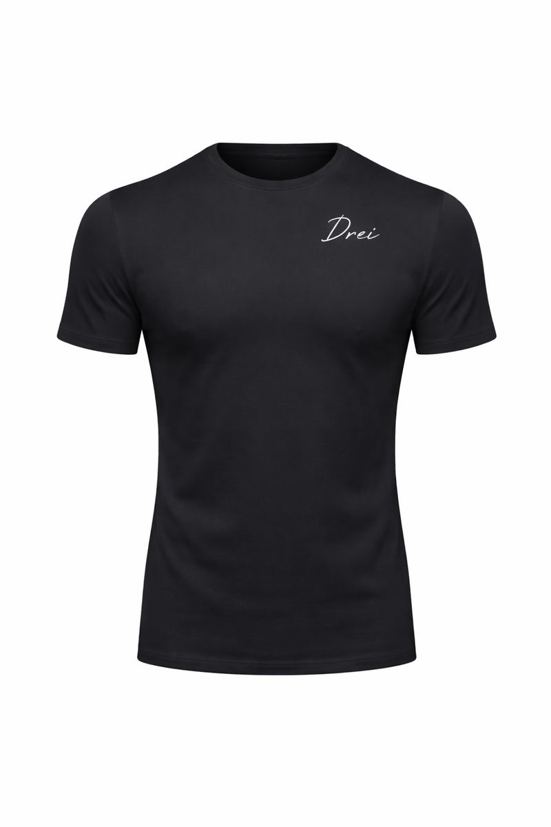 Performance Short Sleeve T-Shirt (Black/White & Flecking Grey/White)