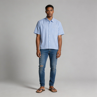 Vertical Stripe Boxy Shirt