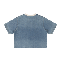 Men’s Vintage Wash Boxy Denim T-Shirt