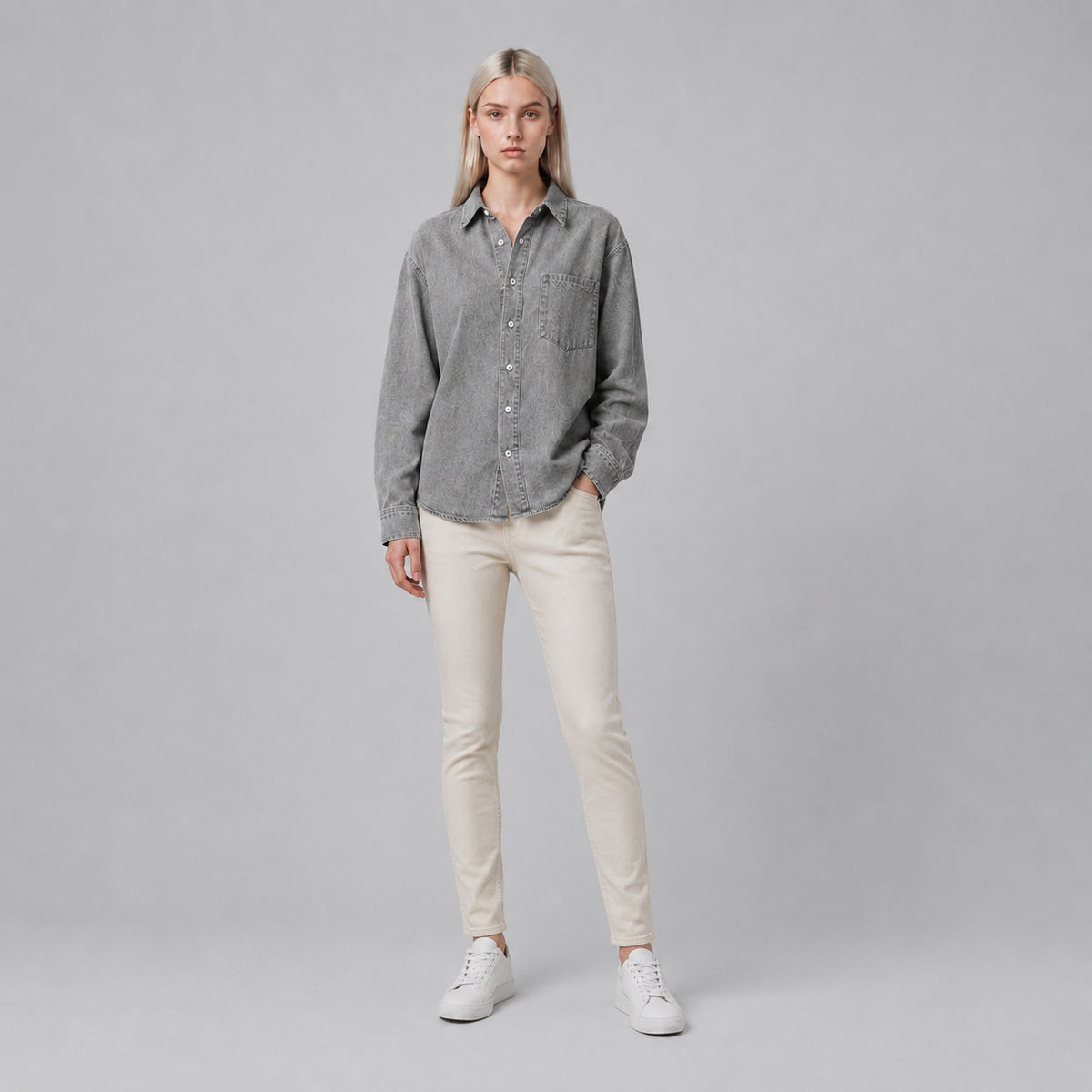 Women’s Pre-Fall Vintage Wash Denim Shirt