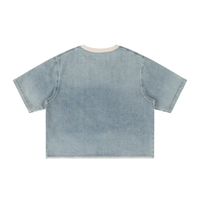 Women’s Vintage Wash Boxy Denim T-Shirt