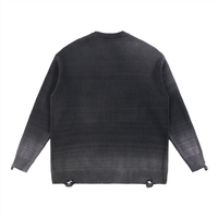 Men's Distressed Ripped Crewneck Sweater