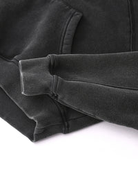 Snow Washed Cropped Hoodie