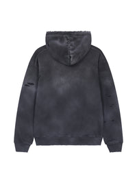 Hand-Frayed Monkey Washed Hoodie