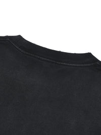 Hand-Frayed Paint Splattered T-Shirt