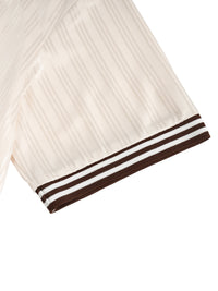 Women's Stripes Polo Collar T-Shirt