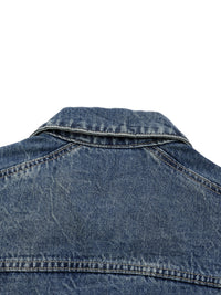 Men’s Vintage Wash Zip Up Denim Jacket