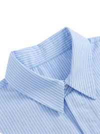 Women’s Striped Boxy Cropped Shirt