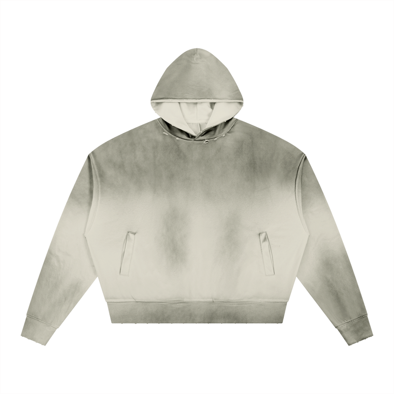 Distressed Boxy Hoodie