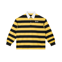 Men’s Stripe Polo Long Sleeve Shirt