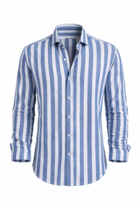 Striped Long Sleeve Buttoned Shirt