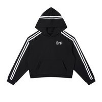 Stripe Cropped Hoodie