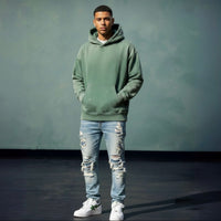 Holiday Vintage Wash Distressed Hoodie