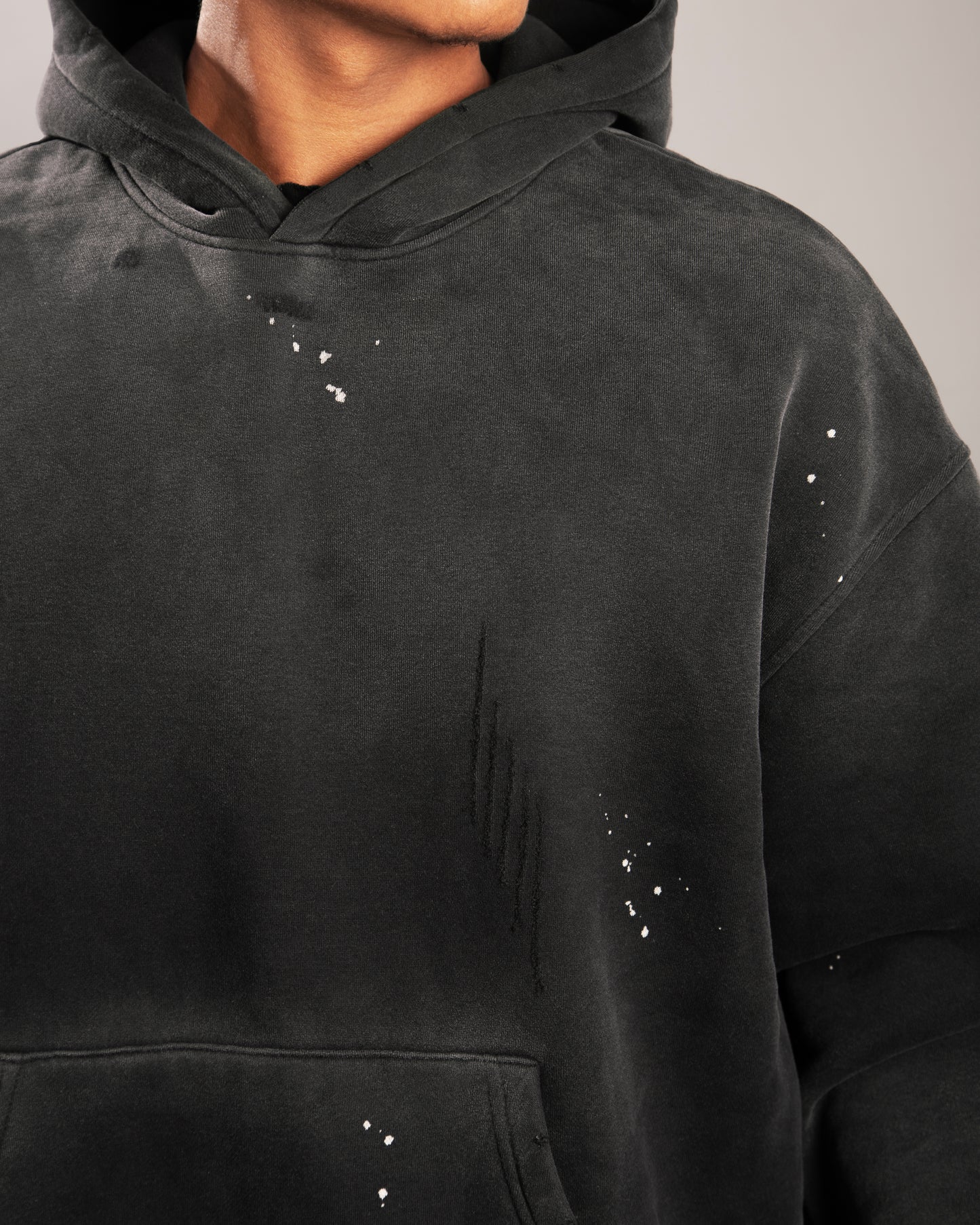 Vintage Wash Distressed Hoodie