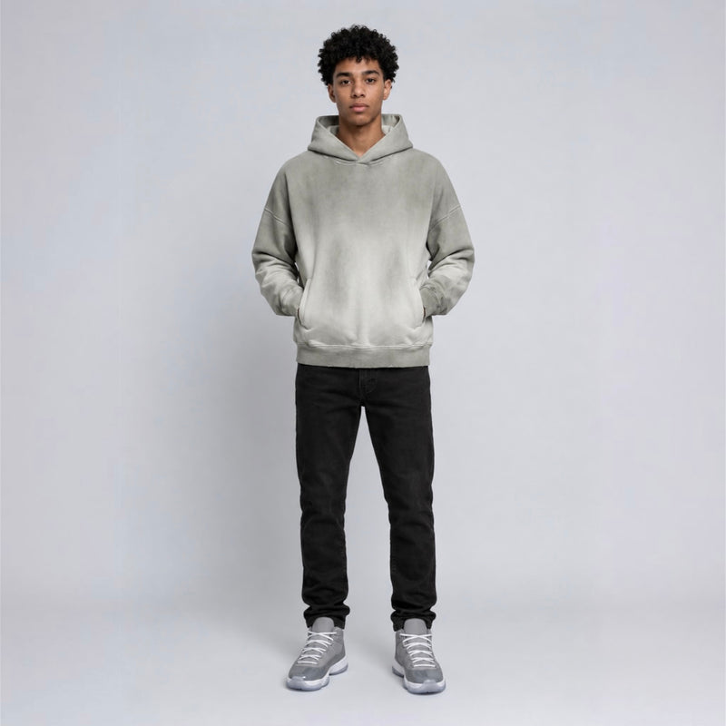 Distressed Boxy Hoodie