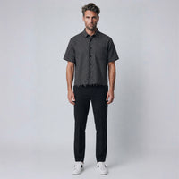 Distressed Plaid Boxy Shirt