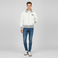 Men’s Striped Collar Zip Jacket