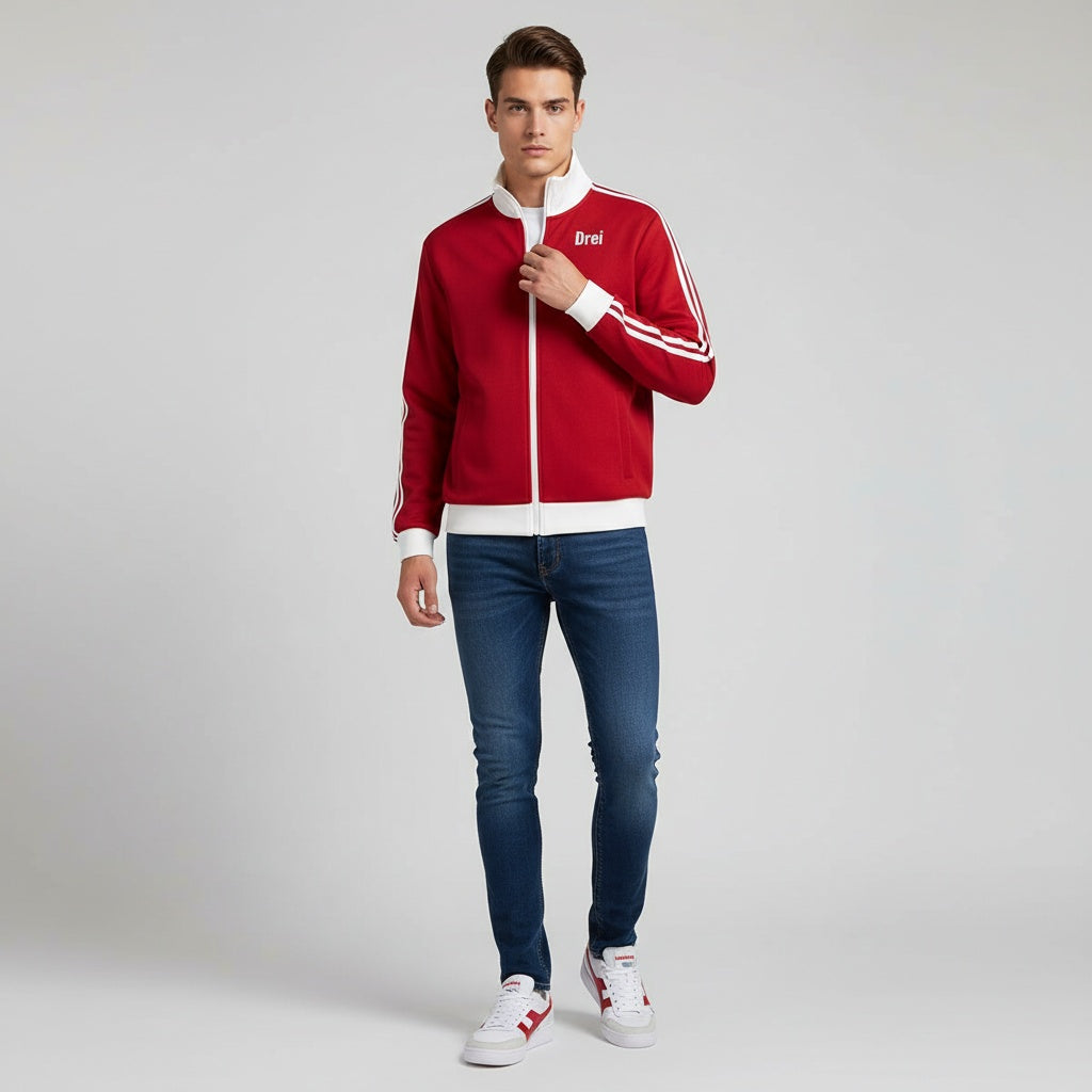 Stripe Fleece Track Jacket
