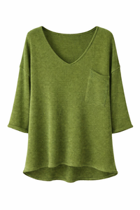 Casual V-Neck Knit Sweater