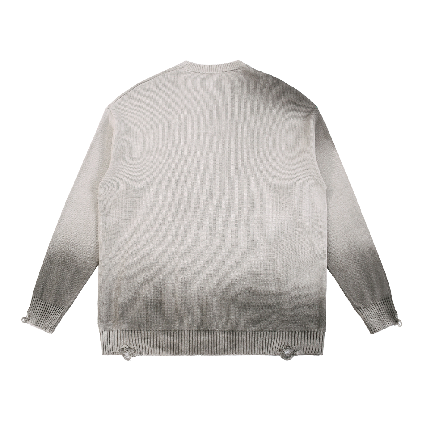 Women's Distressed Ripped Crewneck Sweater