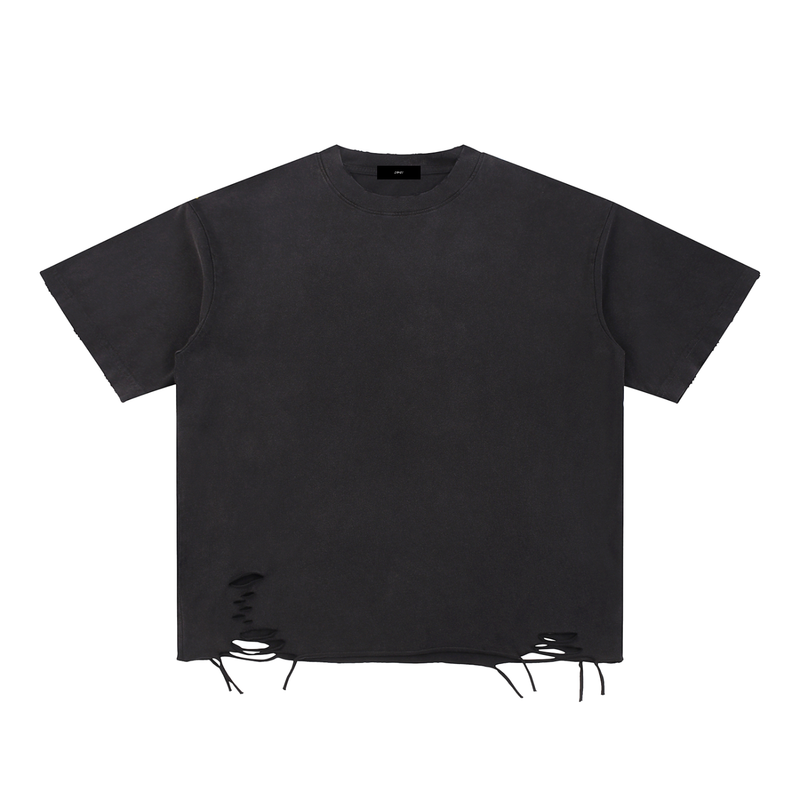 Snow Washed Distressed T-Shirt