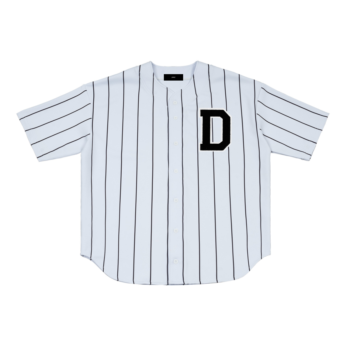 SS26 Women’s Pinstripe Baseball Jersey