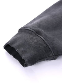 Hand-Frayed Monkey Washed Hoodie
