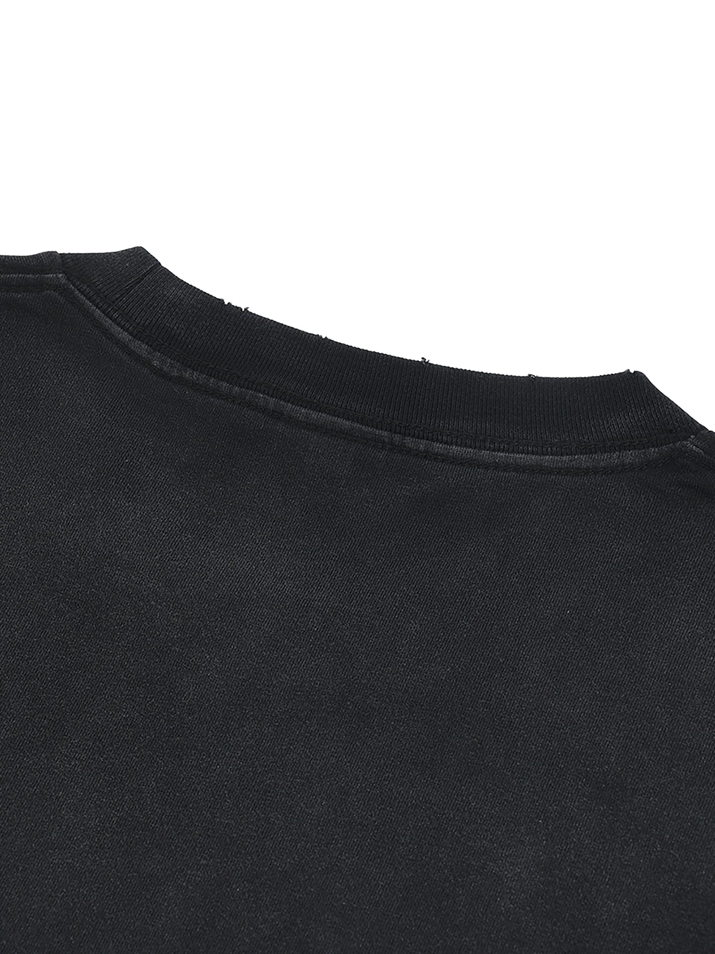 Hand-Frayed Paint Splattered T-Shirt