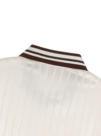 Women's Stripes Polo Collar T-Shirt