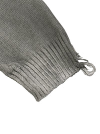 Men's Distressed Ripped Crewneck Sweater