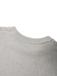 Men's Distressed Ripped Crewneck Sweater