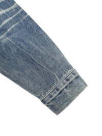 Men’s Vintage Wash Zip Up Denim Jacket