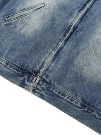 Women’s Vintage Wash Zip Up Denim Jacket